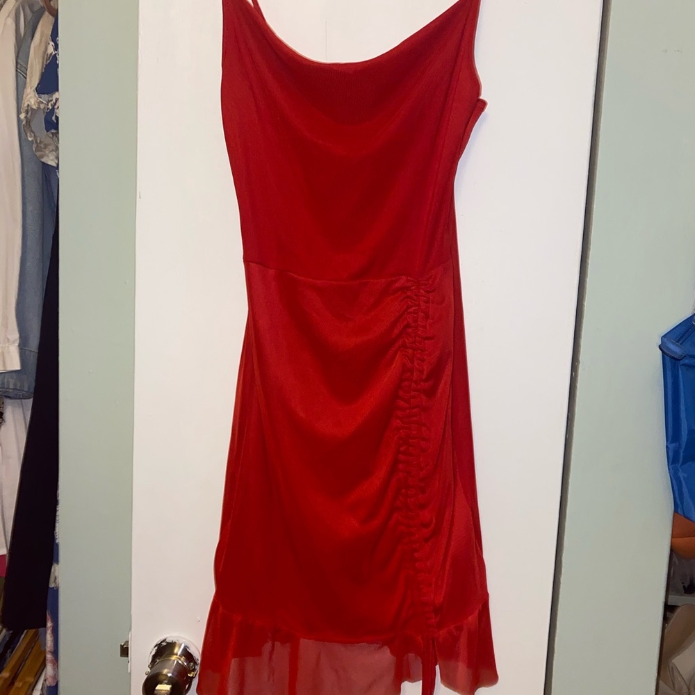 Red ruffle pretty little thing dress